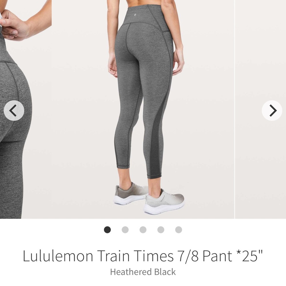 lululemon // Train Times 7/8 Pant *25” - Heathered Black